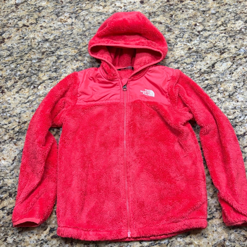 The North Face Toddler Girls Oso Hoodie Pink Coral Fleece Jacket 6T ws